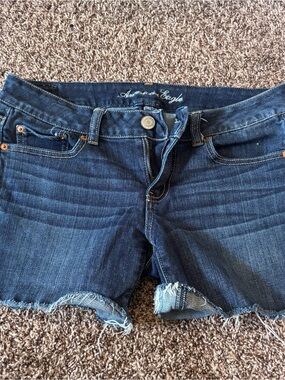 Size 8 American Eagle Blue Stretch Denim Shorts